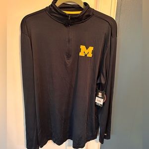 NWT Men’s Navy Michigan Quarter Zip
